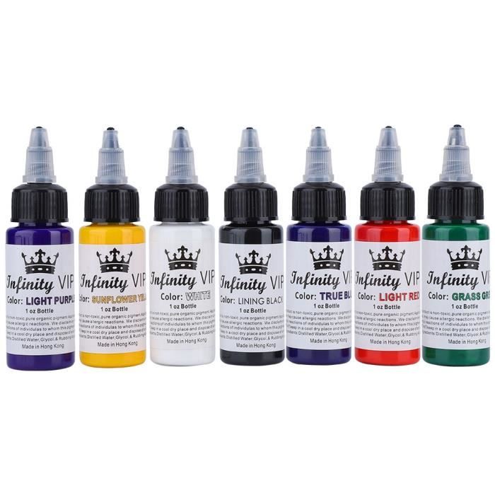 Encre De Tatouage Tattoo Ink Kit 7 Colours Encre De Maquillage Semi Permanente Eyeliner Sourcil Levre Tatouage Pigment Encre Cdiscount Au Quotidien