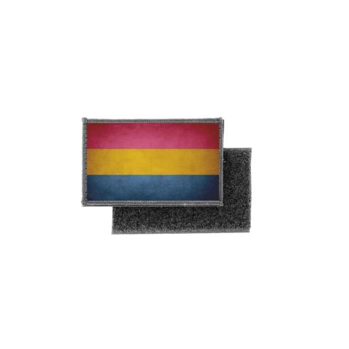 Patch badge ecusson imprime thermocollant drapeau coeur arc en ciel lgbt 