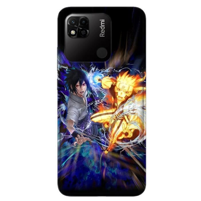 Coque Xiaomi REDMI 10c Fight Naruto Sasuke - vue 2