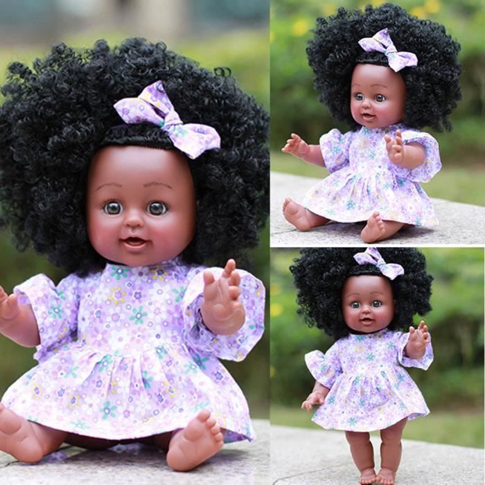 Poupon Fille Noire De Jeu Afro Americaines Realistes 35cm De Jeu Pour Bebe Pp Yun419 Cdiscount Jeux Jouets