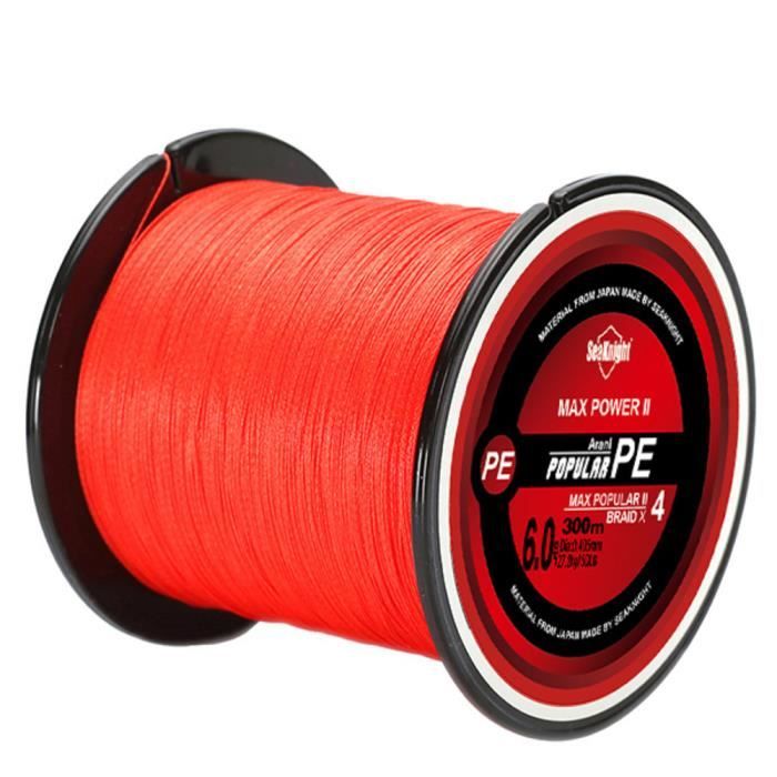 Fil De Pêche Tressé Portable - Pour Lac, Rivière, Mer, Réservoir - Haute Sensibilité, Résistance à L'usure - 6