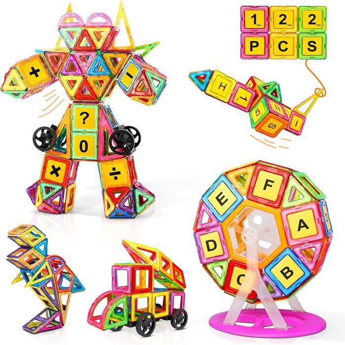 COOLJOYA Construction Magnetique Enfant Cube Magnétique 150 Pièces, Jeu