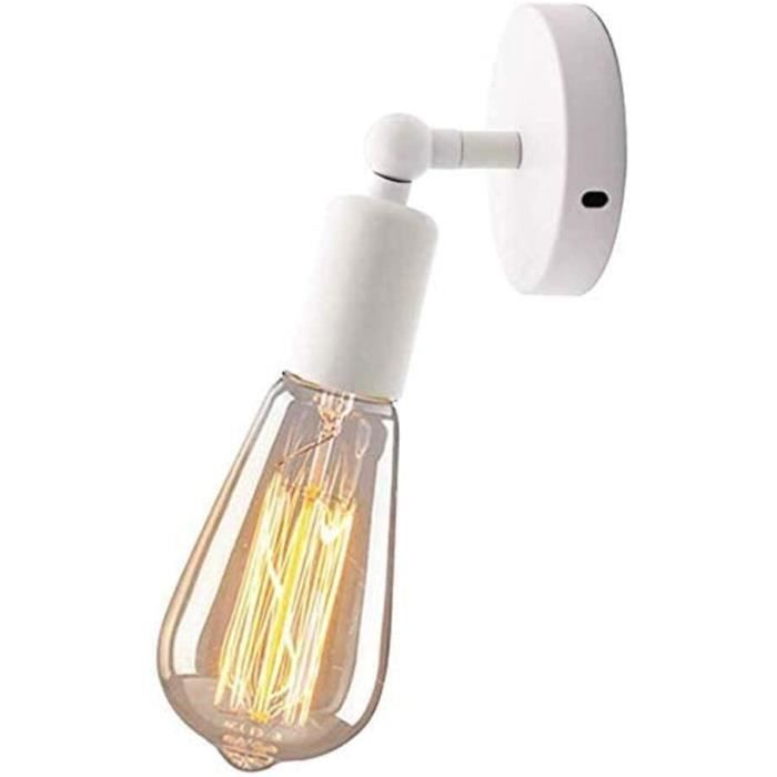 Applique Murale Vintage Rouille Antique Lampe E27 Douille Edison Rétro Simple Applique Murale