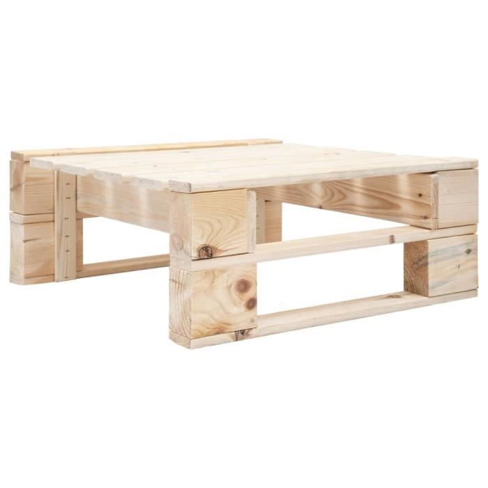 8904Moderne- Repose-pied palette de jardin -Tabouret Table Basse Salon Terrasse Patio - Poufs dextérieur Meuble Mobilier de jardi