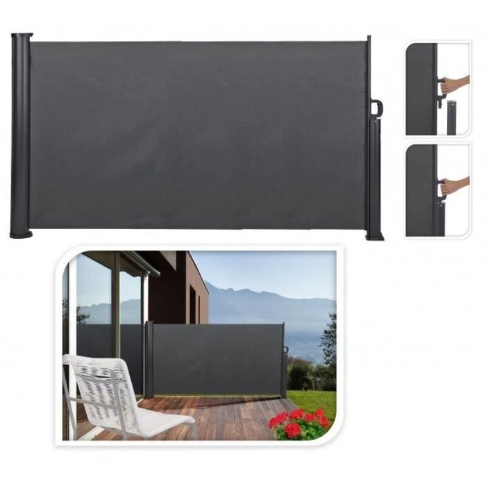 CLOTURE AMOVIBLE PARAVENT BRISE VUE ENROULEUR TISSU RETRACTATBLE