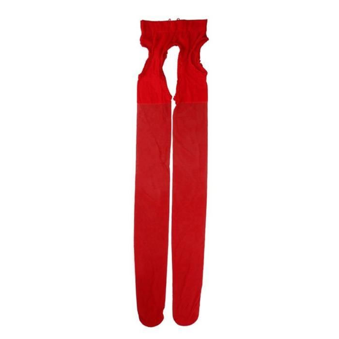 Collant Ouvert Gusset Dentelle Collant Sans Entrejambe Miss O