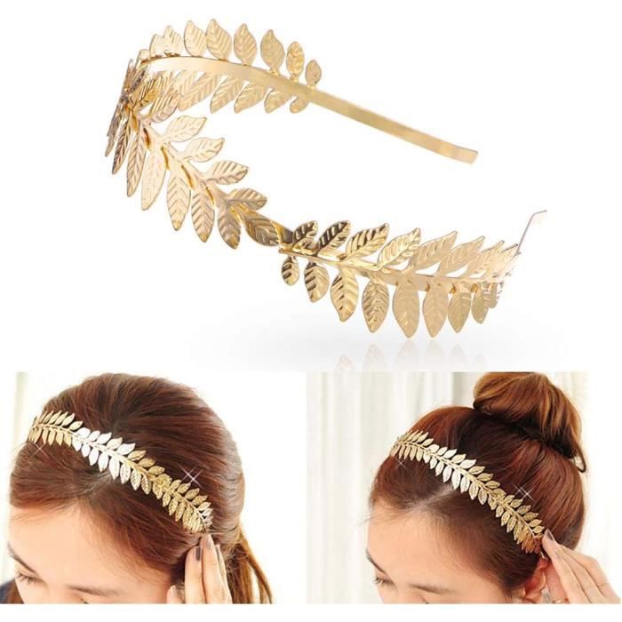 Couronne De Laurier Doré,grecque Romain Coiffe Cheveux Couronne Femme Accessoires