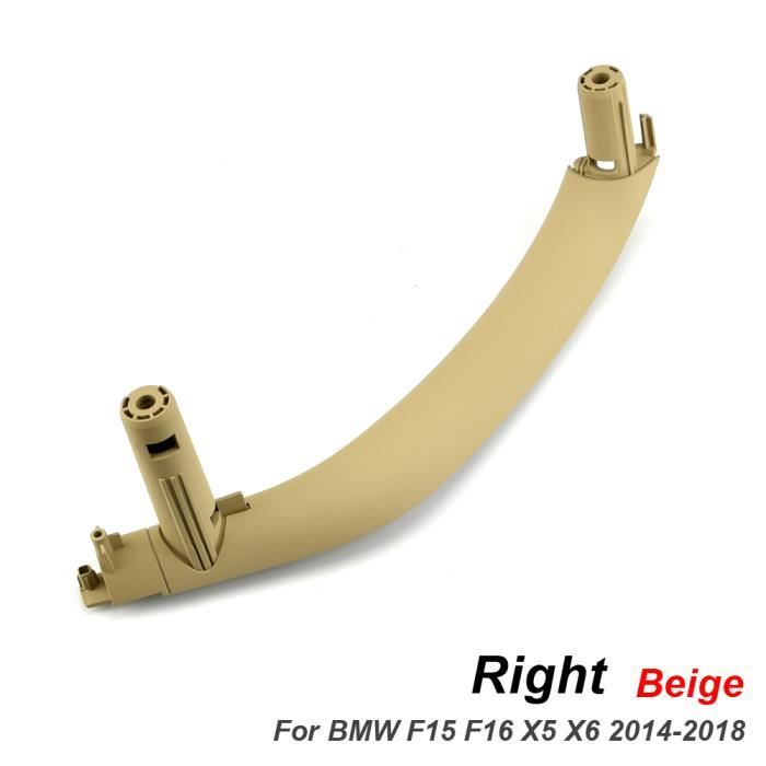 Droit Beige - Poignée de Porte Intérieure Améliorée, 6 Couleurs, Pour BMW  X5, X6, F15, F16, 2014 2018