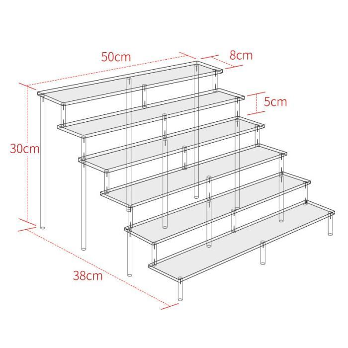 Présentoir En Acrylique à 1 Niveaux, Présentoir Tr... – Grandado