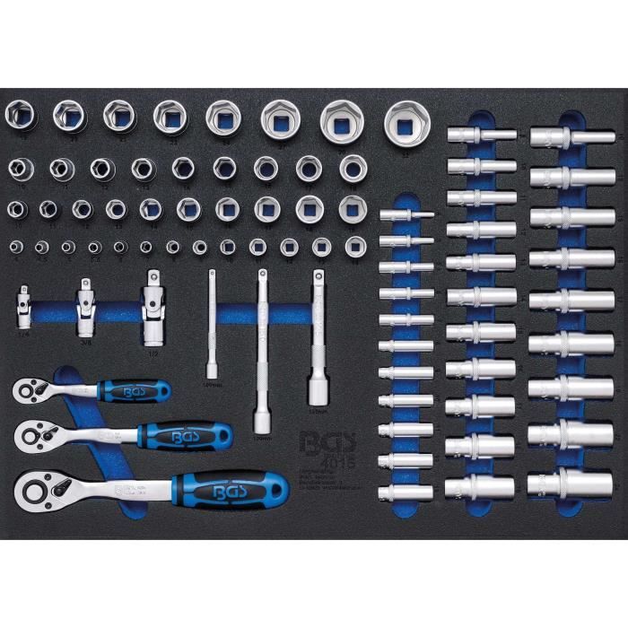 Jeu De Douilles BGS Do It Yourself Avec Clé à Cliquet Inverseur Et Extension - 3/4" - 12,4 Kg
