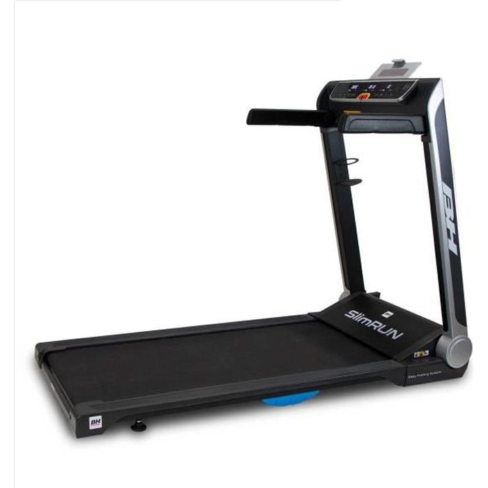 Tapis de course pliable SlimRun G6320 BH Fitness - Vitesse max 16 km-h - Noir