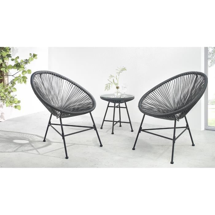 Salon jardin 2 places