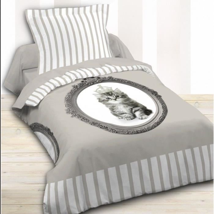 Parure De Lit 140x200 Carte Du Monde - Housse De Couette 1 Personne Microfibre Avec Fermeture Éclair, 1 Taie D'oreiller 65x65 Cm