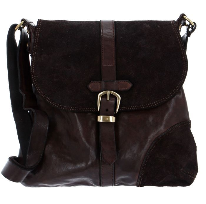 FREDsBRUDER Sac à épaule bandoulière gris en cuir pour femme - FB Bulky