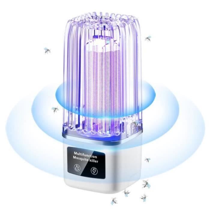 Appareil Anti-insectes Acier Inoxydable Désinsectiseur LED Eazyzap FP983 - Anti-mouches 30m² - Économe En énergie - Acier Inoxydable Anti-mouche électrique