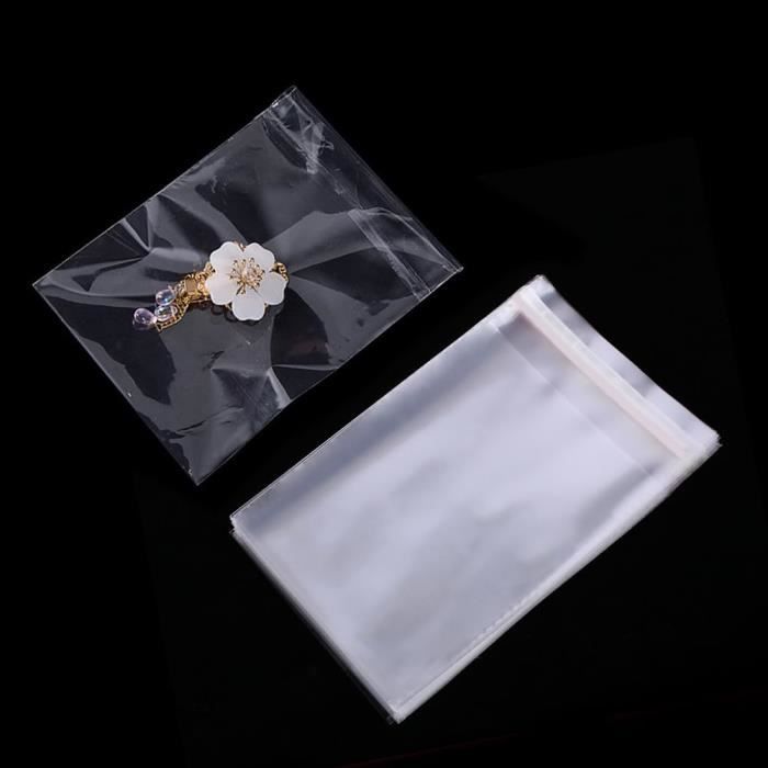 Lot De 100 Sachets Auto-adhésifs Transparents - Sacs Cadeaux En Cellophane, Neuf
