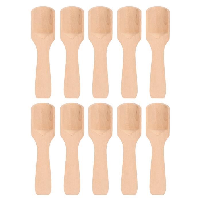 12 Pcs Scoop De Ménage Cuillère En Bois Polyvalent De La Farine