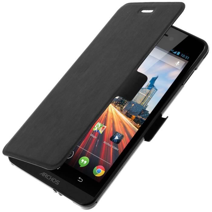 Étui Ultra Fin DFVmobile Pour Archos 40b Titanium – Coque, Ceinture, Brassard, Housse
