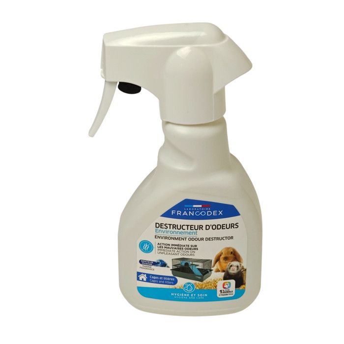 Spay Destructeur dodeur 250 ml pour cage rongeurs - Francodex