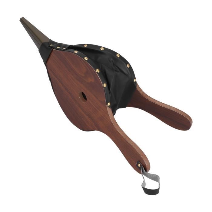 Soufflet Pour Cheminée Ou Barbecue – Rétro En Bois Et Cuir, Portable, Idéal Jardin Et Camping