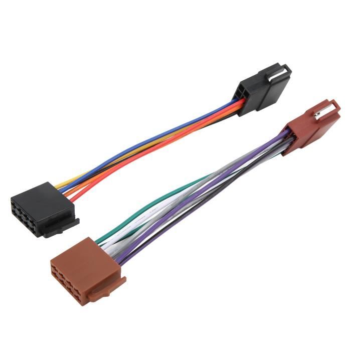 Adaptateur Faisceau Câblage ISO Pour Autoradio Toyota - Compatible Aurion, Avensis, Corolla, RAV4…