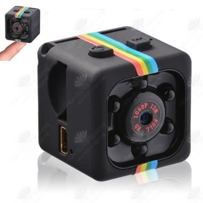 HTBE® SQ11 Mini enregistreur vidéo batterie intégrée chargement USB 1080P sports de plein air petite caméra HD caméra de Vision noct