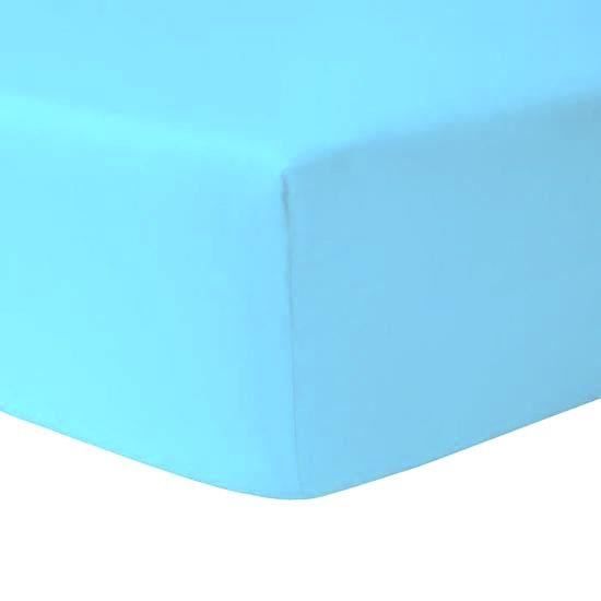 Drap housse - HOMEROKK - Classique - 200 x 200 cm - 100% coton - 57 fils/cm