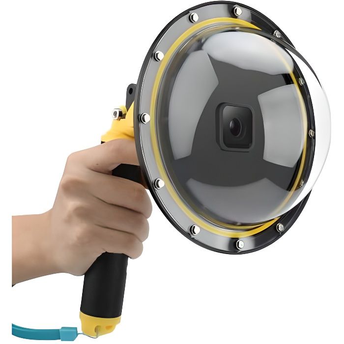 Antibeschlag-Einsatz für Go Pro 9-Zubehör zum Tauchen schwimmendem Handgriff Dome-Anschluss für GoPro Hero9 Unterwasser-Tauchkoffer Kameraobjektivschutz mit wasserdichtem Gehäuse 