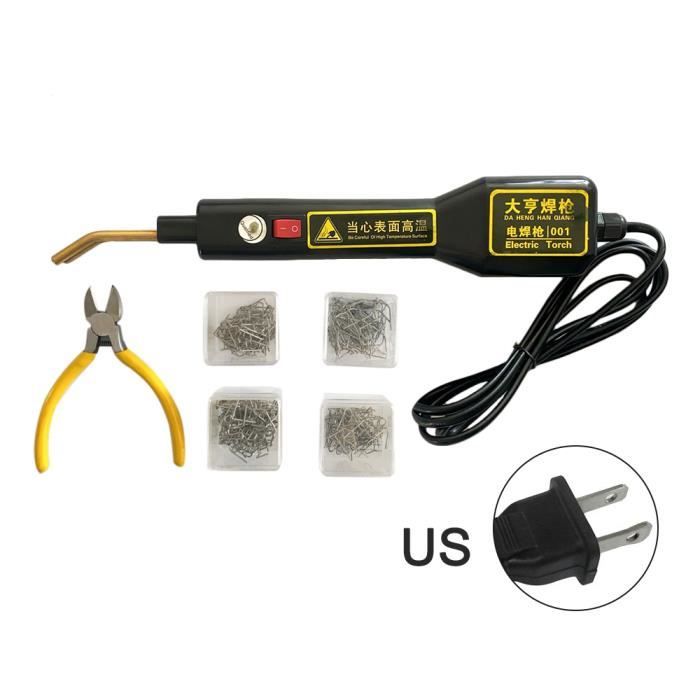 outil de réparation du tableau de bord du pare-chocs Bostar Fer à souder en plastique pour pare-chocs de voiture machine à souder avec agrafeuse chaude 30 W