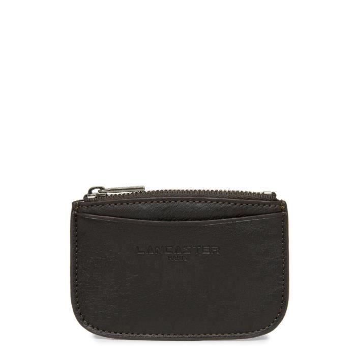 Porte monnaie homme Lancaster cuir vintage 120 39 Marron
