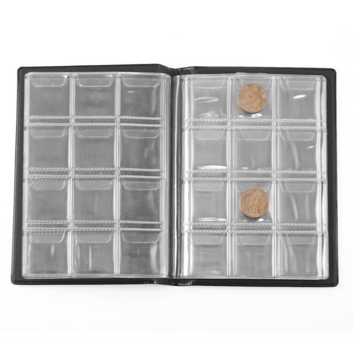 Collection de pièces album livre portable 120 porte-monnaie scrapbooking  argent penny stockage poches - Cdiscount Bricolage
