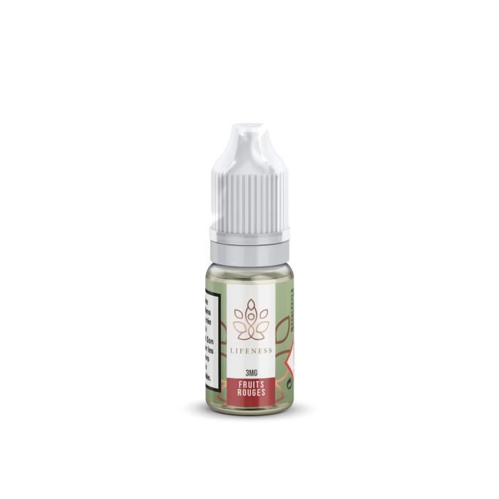 E-LIQUIDES - LIFENESS - FRUITS ROUGES 6 % Taux De Nicotine - Made in ...