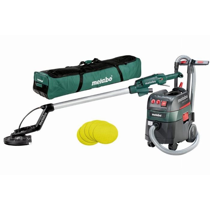 Ponceuse à bras LSV 5 225 Sac + aspirateur ASR 35 ACP + 25 abrasifs METABO 690885000