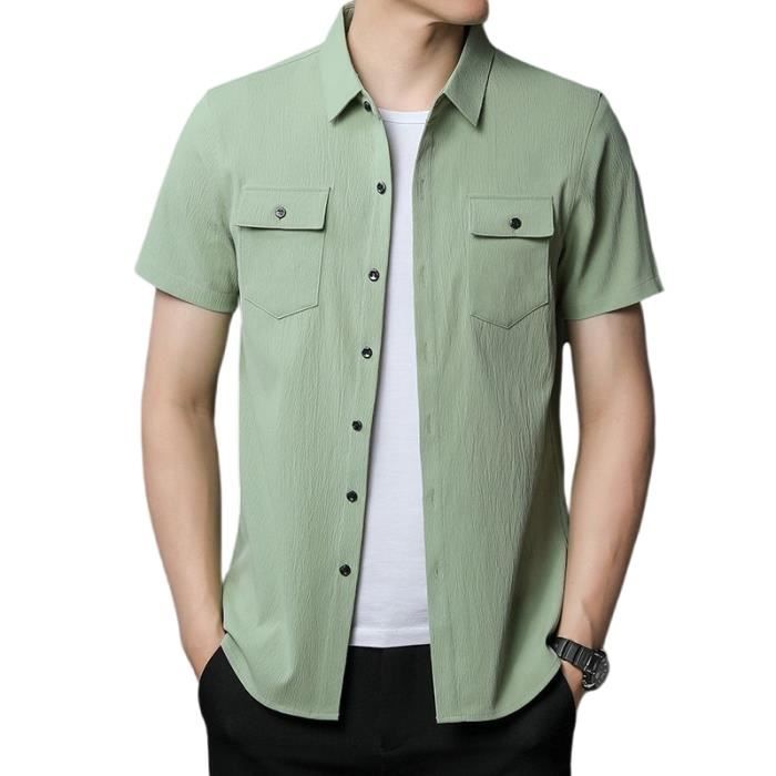 Chemise Cargo Homme Coleman Manches Courtes - Blanc - Taille M - Parfaite Pour Le Camping