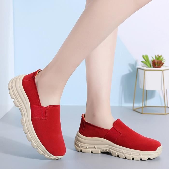 Baskets Pour Femme - Chaussures De Course - En Maille Tissée - Respirantes - Antidérapantes - Légères - Résistantes Aux Chocs - Pour L'extérieur