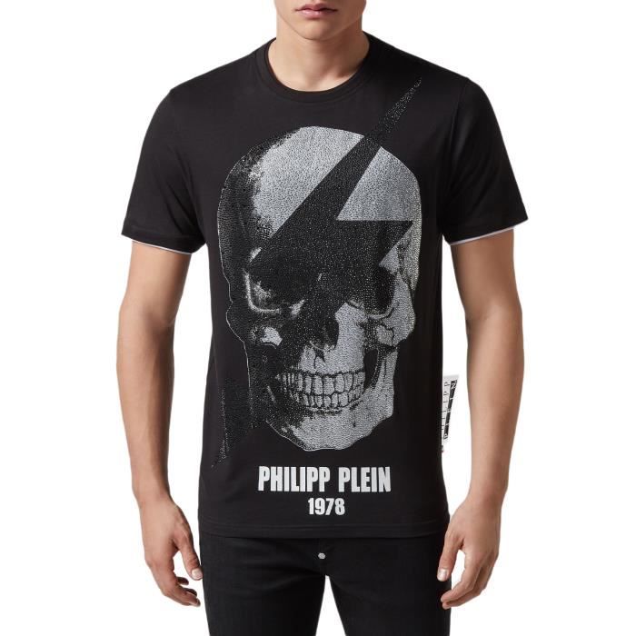 Homme T-shirts T-shirts Philipp Plein T-shirt Coton Philipp Plein pour homme en coloris Noir 