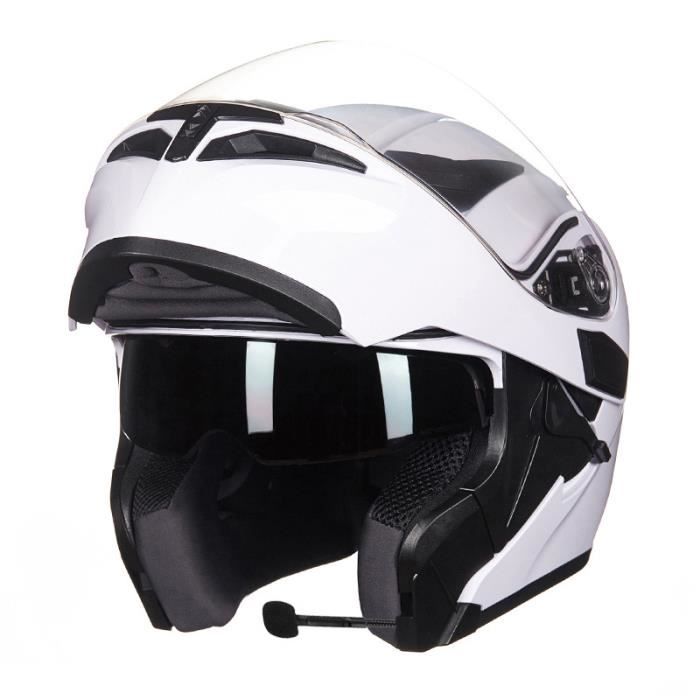 Casque Moto Modulable Bluetooth Chlikeyi – Double Visière, ECE, Intégral Scooter & Racing Homme/Femme !