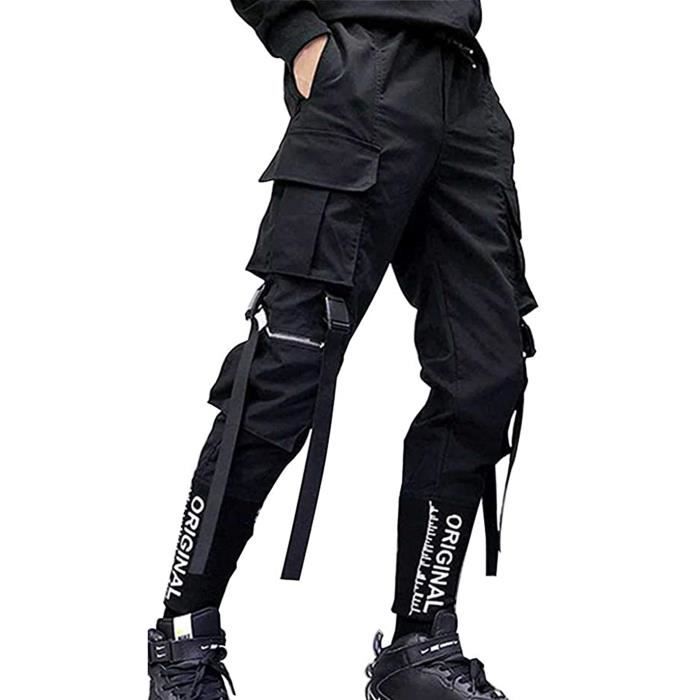 pantalon de jogging pour hommes punk cargo baggy techwear hip hop sarouel pantalon de survêtement tactique streetwear 14 m