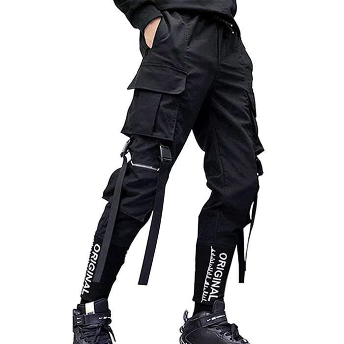 Pantalon de jogging pour hommes Punk Cargo Baggy Techwear Hip