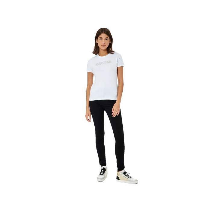 T shirt Kaporal Femme Jasic Blanc Coton Authentique Vetement