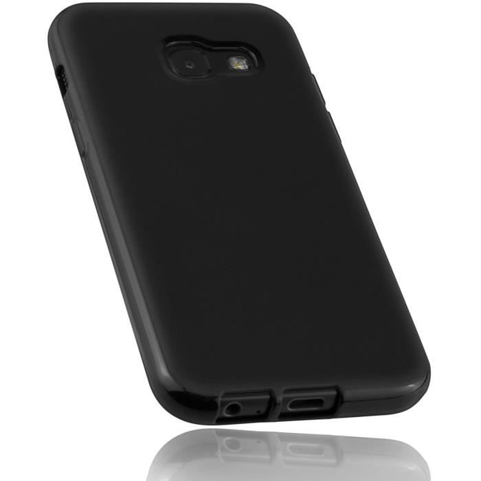 Mumbi Coque de Protection pour Samsung Galaxy A6 Noir Transparent