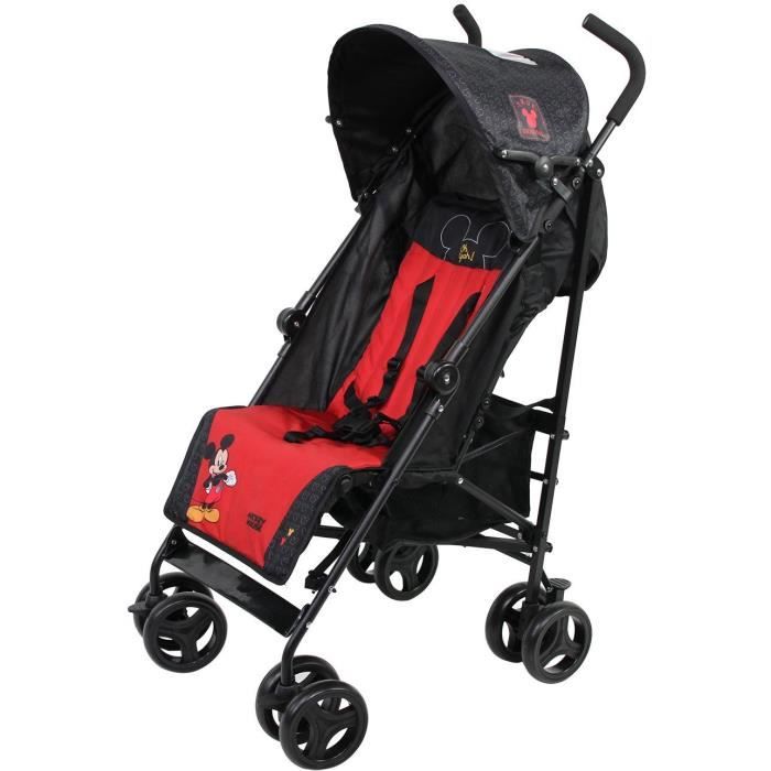 Poussette Canne NANIA Luxe JET - Disney Mickey - Inclinable, Légère et Compacte - 6-36 mois