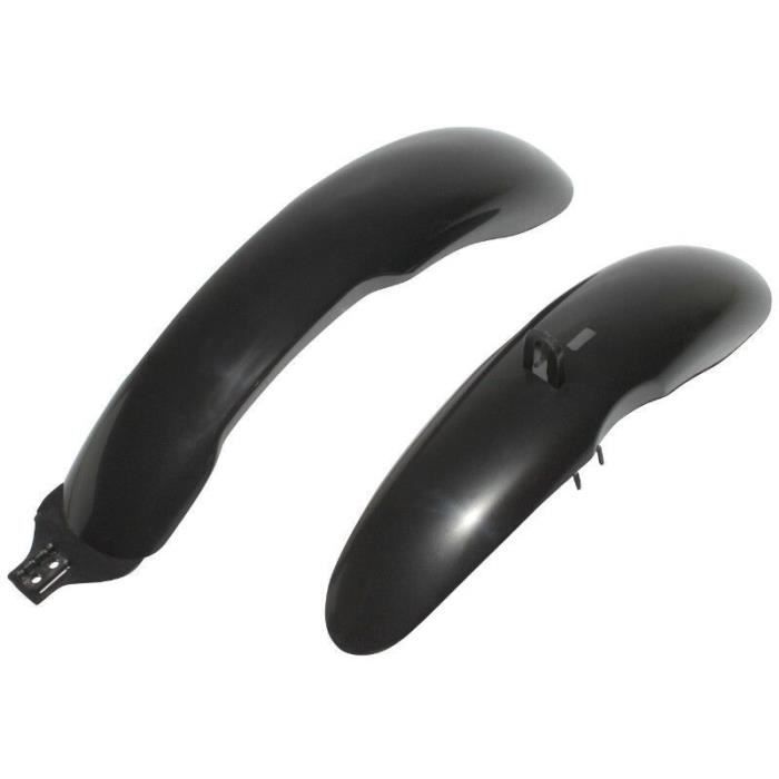 Lot De 2 Garde-boues Pour VTT - Serre-câbles Avant Et Arrière - Pliable - Garde-boue - Noir A703