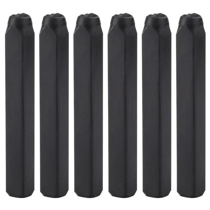 Poinçons Alphabet Et Chiffres En Acier 3 Mm – Lot De 36 Lettres + Chiffres 0-9 Avec Poignée, Pour Marquage Métal, Bois, Cuir - 12