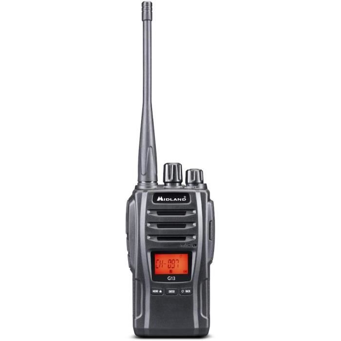 Midland G13 UHF PMR446 Portofoon met D-shape oortje