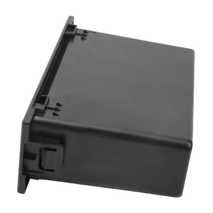 Boîte Rangement 1DIN Auto - Organisateur Tableau De Bord ABS Noir