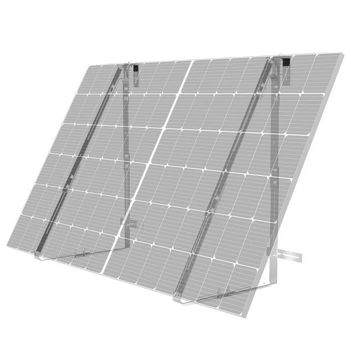Lot De 10 Supports De Montage Pour Panneau Solaire En Forme De L, En Alliage D'aluminium, Crochets De Toit, Support De Montage De Panneau Photovoltaïque Pour Système Photovoltaïque De Toit