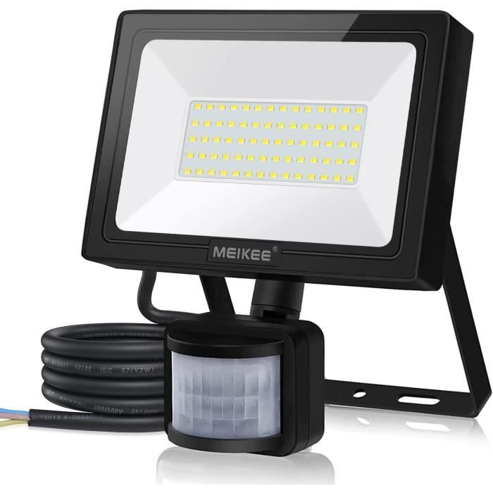 MEIKEE 50W Projecteurs LED avec Détecteur de Mouvement Lot de 2, Lampe