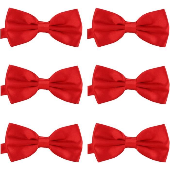 DonDon Lot De 6 Noeud Papillon Pour Homme 12 X 6 Cm Avec Crochet D j dondon-lot-de-6-noeud-papillon-pour-homme-12-x-6-cm-avec-crochet-d-j