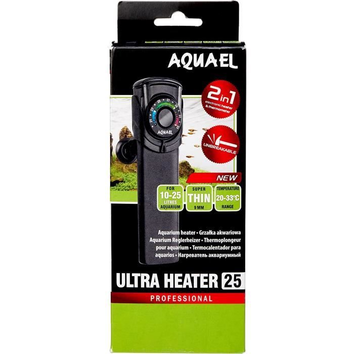 AquaEl Ultra Heater Chauffage pour Aquarium Thermomètre Thermostat 10-25 l 25W260